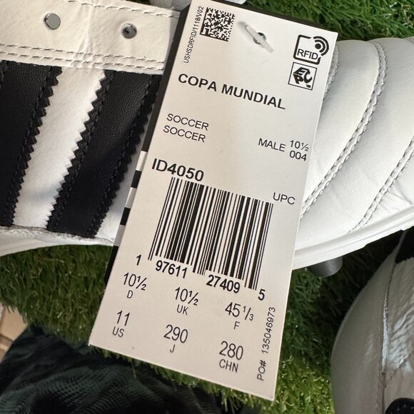 adidas Copa Mundial White Black Soccer Shoes Cleats ID4050 Men\'s Size NEW main image 6